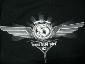 Hooligan čierne pánske tričko VENI VIDI VICI 100%bavlna (model sa už nebude vyrábať!!!)